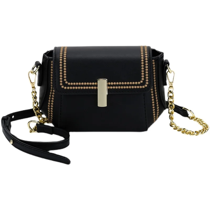 

Japan Capcaity Soft PU Leather Vintage Women Gold Chain Bag Totes Designers Luxury Women Shoulder Bags Female Top-handle Bags