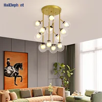 Modern LED Ceiling Chandelier For Living Room Iron Lighting Acrylic Ring Fixtures Home Decor Hanging Lights Dining Pendant Lamps