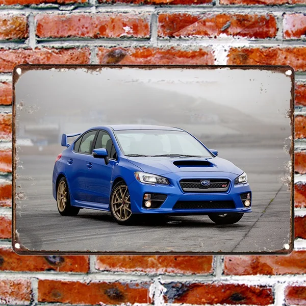 

Sport Car Wall Decoration Metal Tin Sign Creative Modern Wall Metal Art Garage