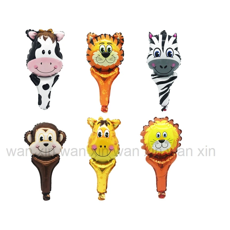 20pcs animals 20 шт./партия вечерние воздушные шары стиль ручной жевательный воздушный шар с Минни-Маус Немо София Белль Эльза фольги воздушные шары для шарики ко дню рождения - Цвет: 20pcs animals