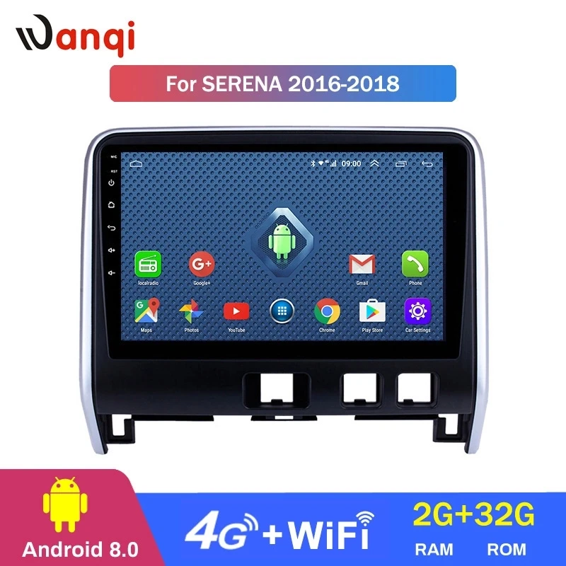 Android 10 0 дюймов полный сенсорный экран для 2016 2018 Nissan Serena автомобильный DVD GPS