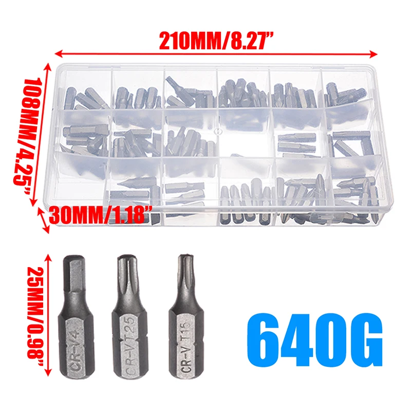 108 шт. Шестигранная винтовая Отвертка Набор бит крестообразный шлиц коробка