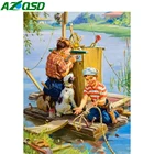 AZQSD Алмазная художественная картина для мальчика собака картина Стразы 5d алмазная вышивка полная дрель квадратный портрет украшение для дома