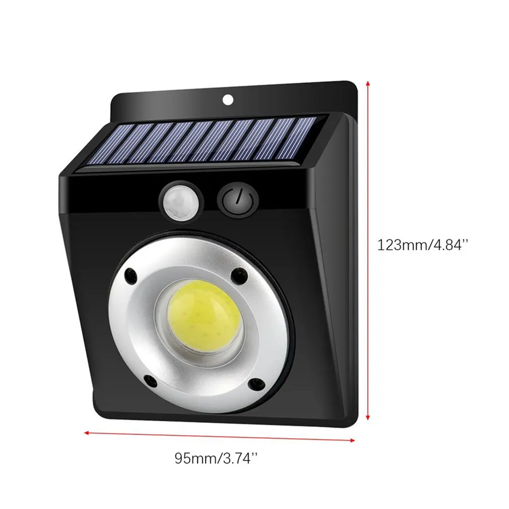 

16Led Round Cob Human Outdoor Sensor Light Pir Plus Light Sensor 1200Mah Excellent Illumination Light Home No Wiring Needed