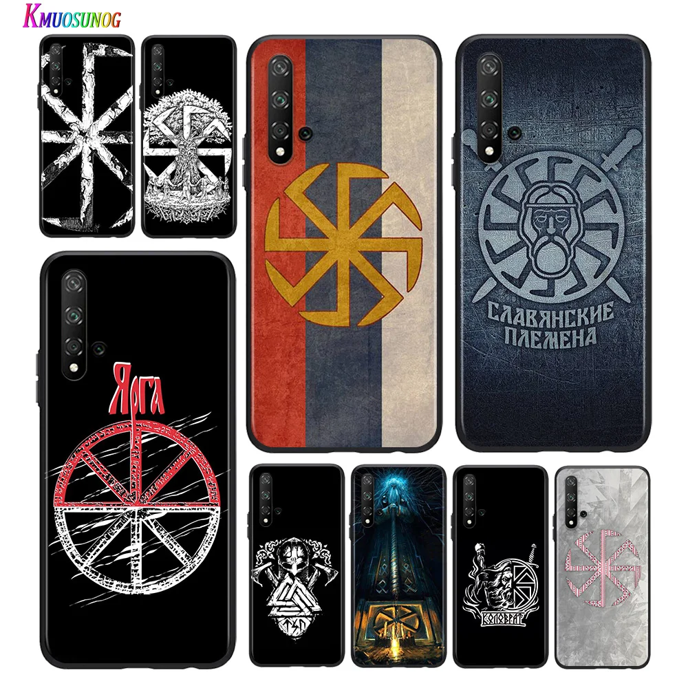 

Bright Black Cover Slavic Viking symbol Kolovrat for Huawei Honor 30 20S 20 10i 9S 9A 9C 9X 8X 10 9 Lite 8A 7C 7A Pro Phone Case