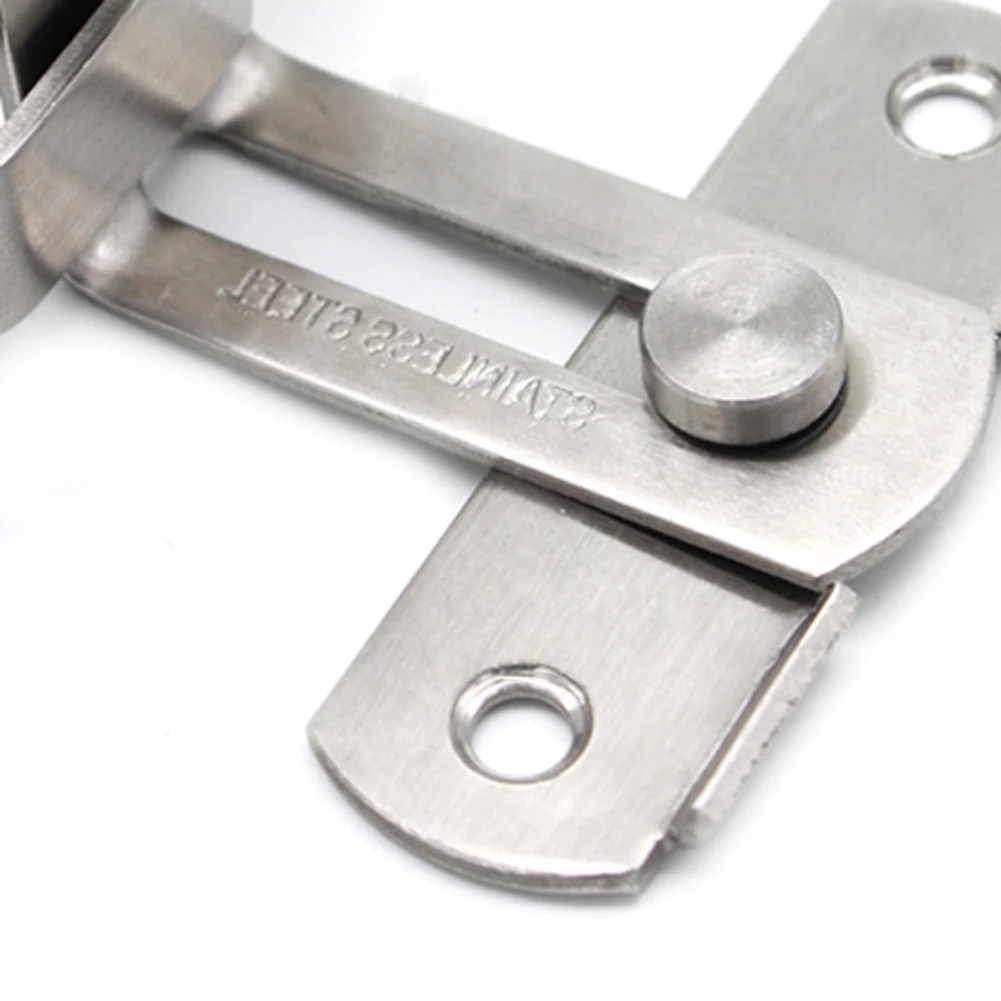 Нержавеющая сталь 90 градусов Засов защелки раздвижные двери цепи Замок