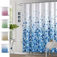 bathrooms modern fixture flowers fabric shower curtains for bathroom curtain set rings waterproof bath curtain firanki vorhang