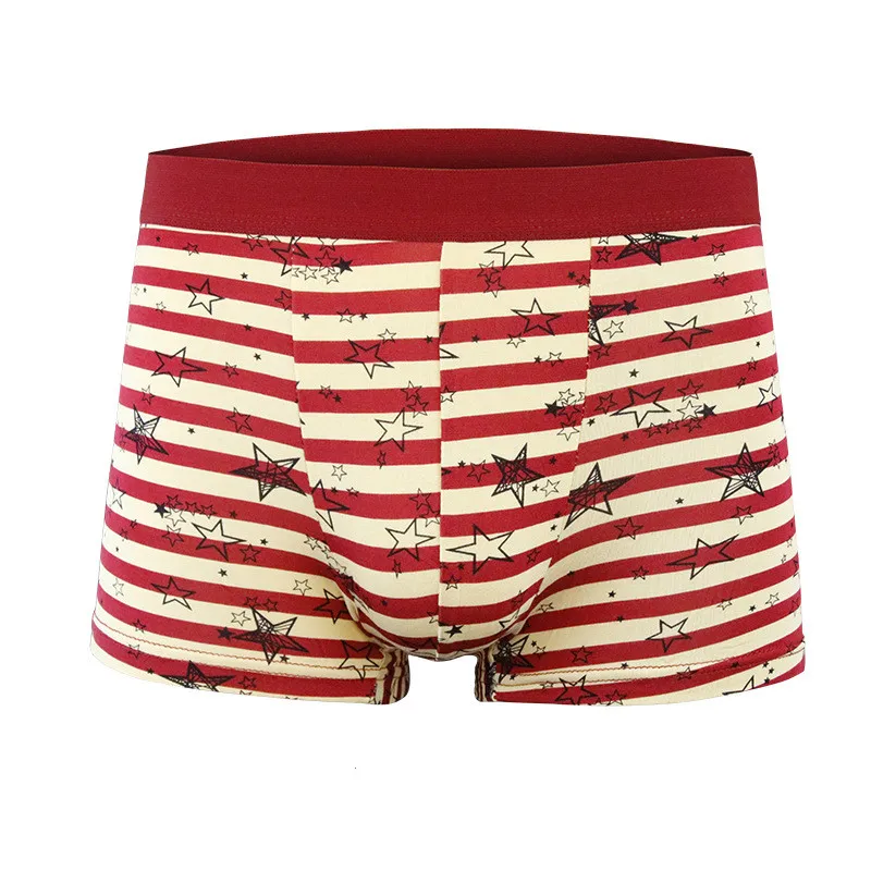 Уникальный дизайн дышащие хлопковые трусы боксеры мужское мягкое нижнее белье