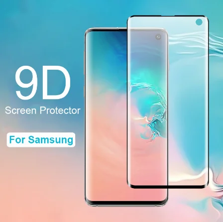 Чехол с магнитной адсорбцией для samsung Galaxy Note 10 Plus, двухсторонний, закаленное стекло, металлический чехол для samsung Galaxy Note 9, 8, чехол - Цвет: Glass Screen Film