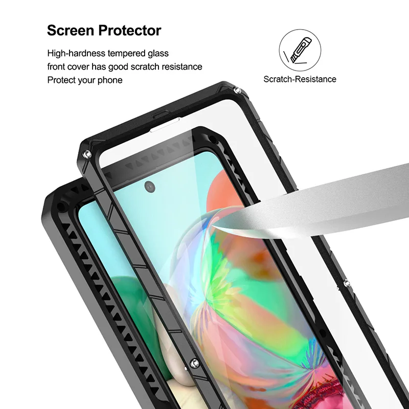 aluminum metal silicone shockproof cover for samsung a52 a42 a72 a90 a80 a50 a70 protector hard heavy duty iphone fundas shell free global shipping