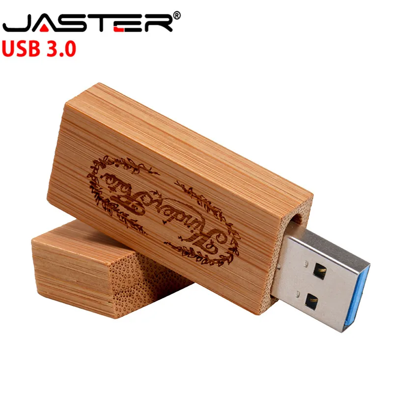 USB флеш накопитель JASTER высокоскоростной деревянный с логотипом на заказ 4 ГБ 8 16 32