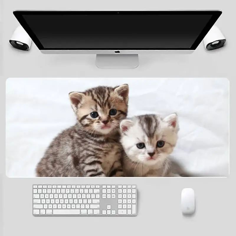 

cat cute DIY Design Pattern Game mousepad X XL XXL Non-slip Cushion Thickness 2mm LockEdge equal LE