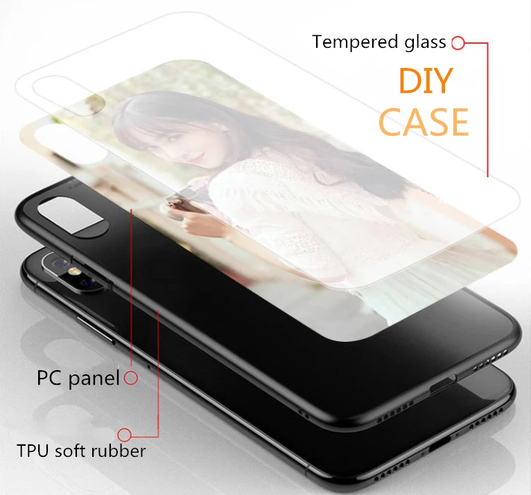 Сделанный на заказ DIY стеклянный чехол для телефона iPhone 7 8 6 6s Plus 5S 4 подарок день