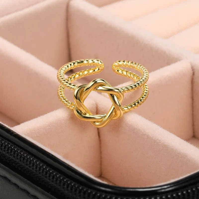 

Женское Винтажное кольцо со звездами, элегантная бижутерия, подарок на день Святого Валентина, ювелирное изделие для пар и свадеб, подарок д...