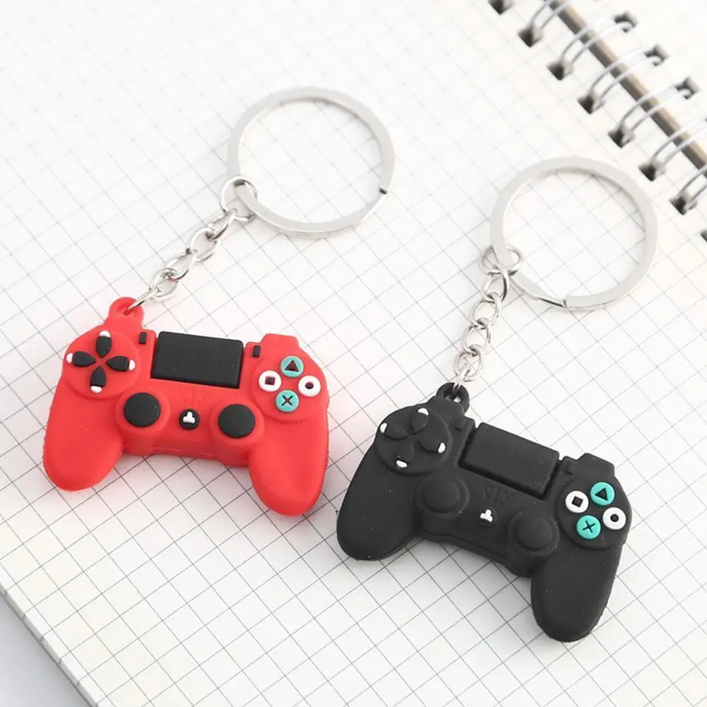 

Game Console Decompression Keychain Pvc Soft Three-dimensional Console Decompression Game Doll Key Pendant Q5P6