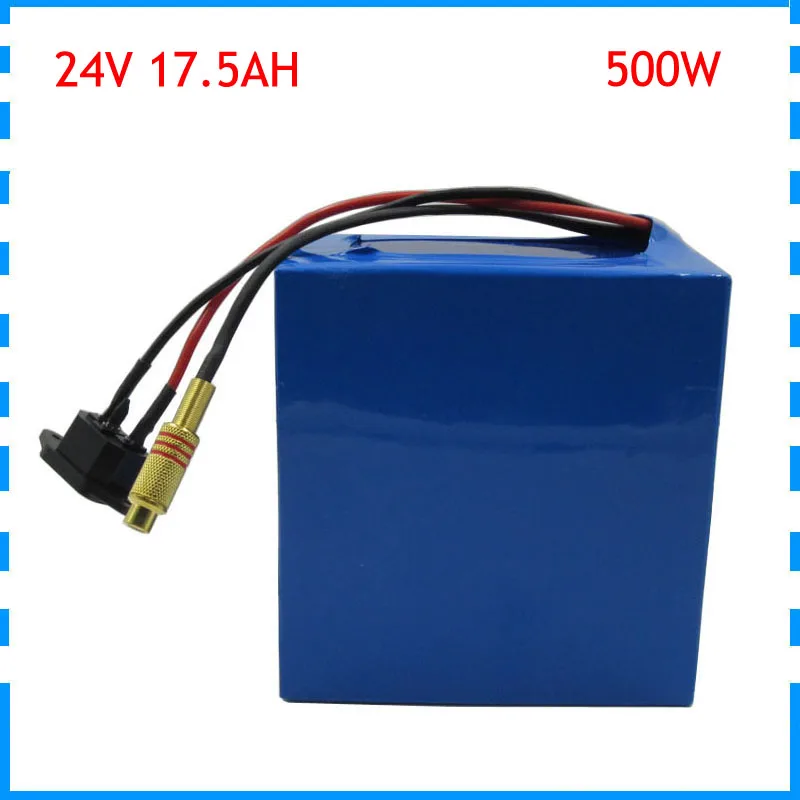 

500W 7S 24V 17AH Li-ion Battery Pack 250W 24 Volt 17.5AH Lithium ion Ebike bicycle Bateria with 29.4V 3A Charger