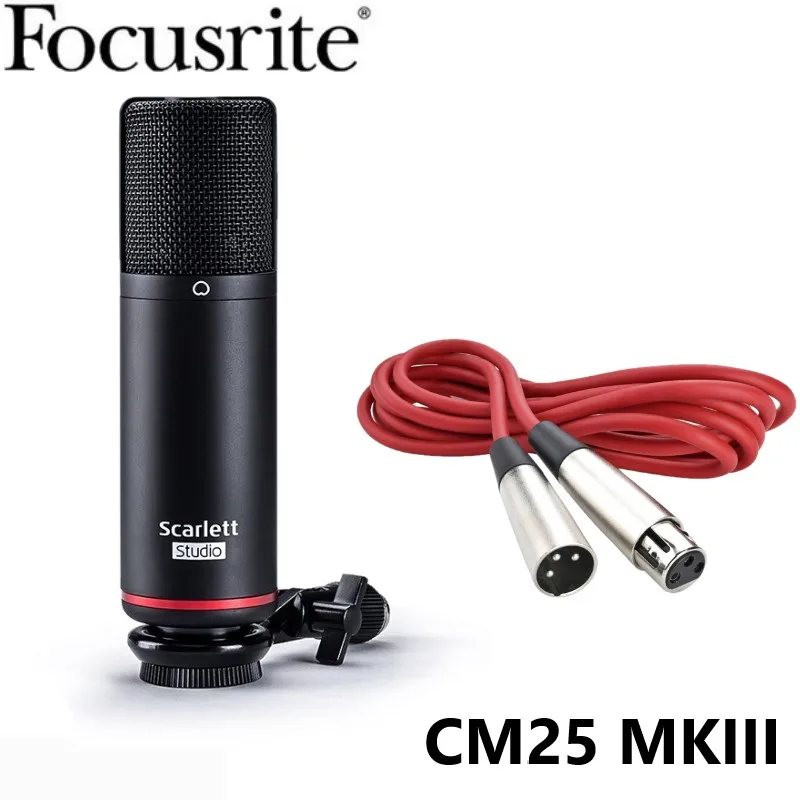 Хит продаж конденсаторный микрофон Focusrite Scarlett Studio CM25 MkIII качественный Студийный