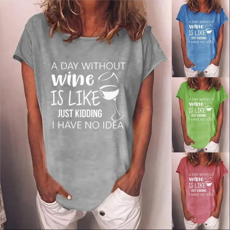 

Personalized Letter 3D Printing Women's T Shirt Top 2021 Summer New Style Casual O Neck Short Sleeved Large Size Pink Ladies Tee