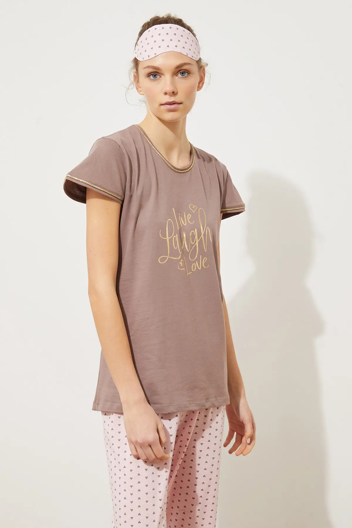 

Trendyol Printed Knitted Pajamas Set THMSS21PT0803