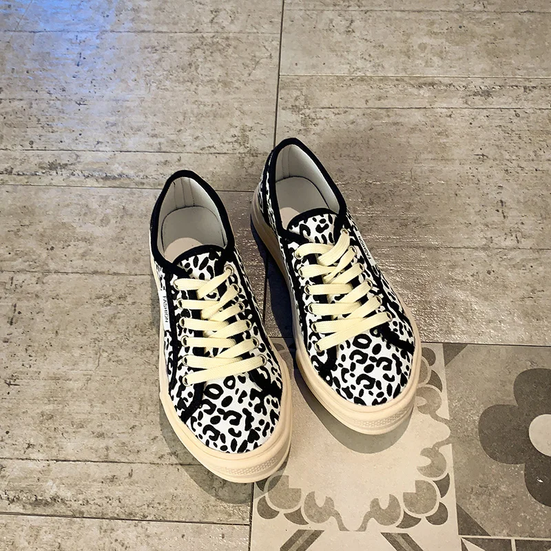 

Korean Shoes Autumn Casual Female Sneakers Espadrilles For Women Mixed Colors Flats All-Match Wedge Basket 2021 Round Toe Modis