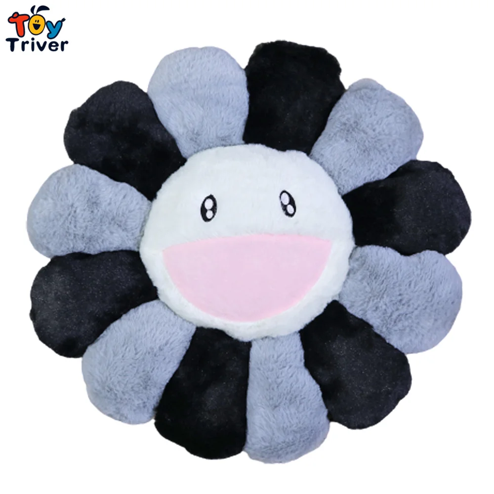 Плюшевая игрушка в виде подсолнуха Smile Sun Flower мягкая кукла кошка Подушка для