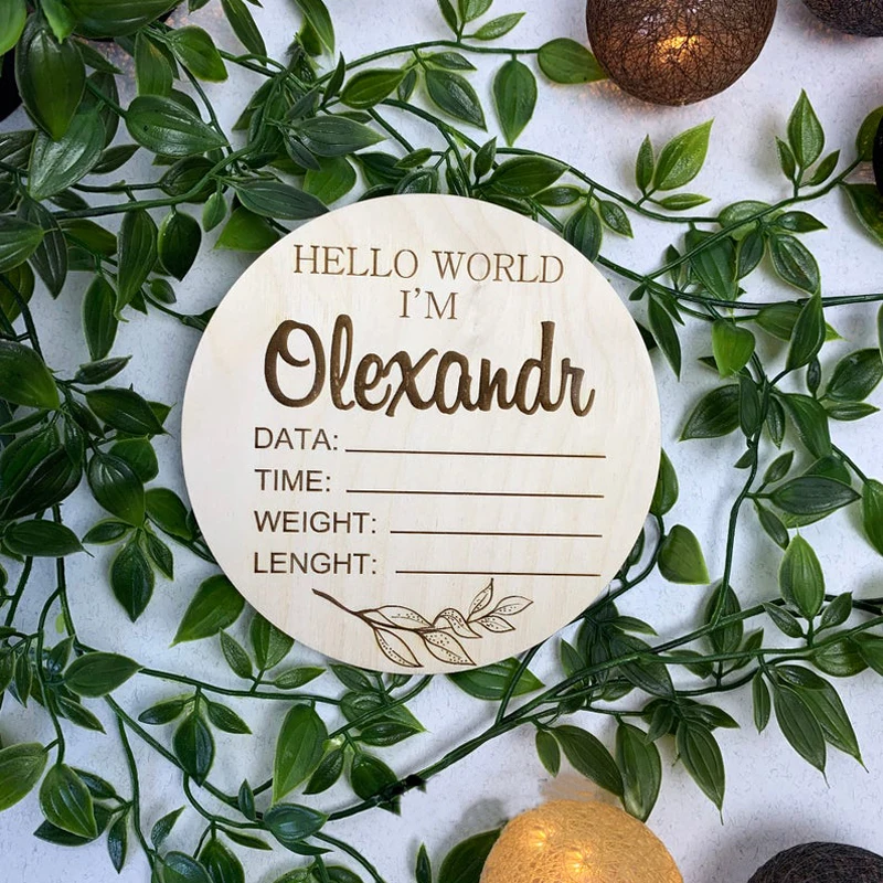 Новый знак объявления о рождении ребенка Здравствуйте мир новый подарок для на