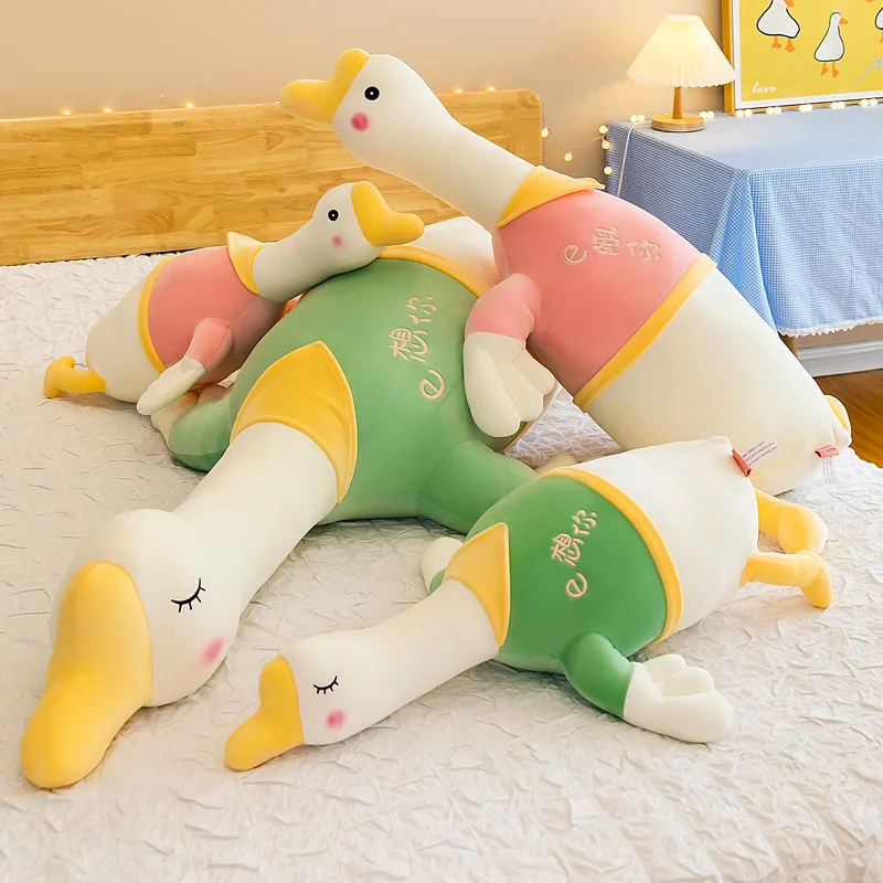 

Zqswkl 70/95 см утка, плюшевые игрушки, животные, Большие Детские обнимашки, детские игрушки, подарок на день рождения для девочек, милые мягкие Ро...