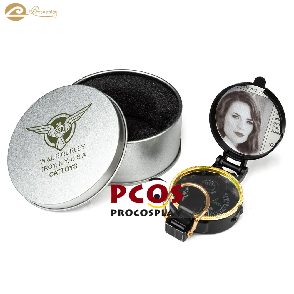 Pro cosplay готов к отправке Капитан Америка Пегги Картер компас Стива Роджерса