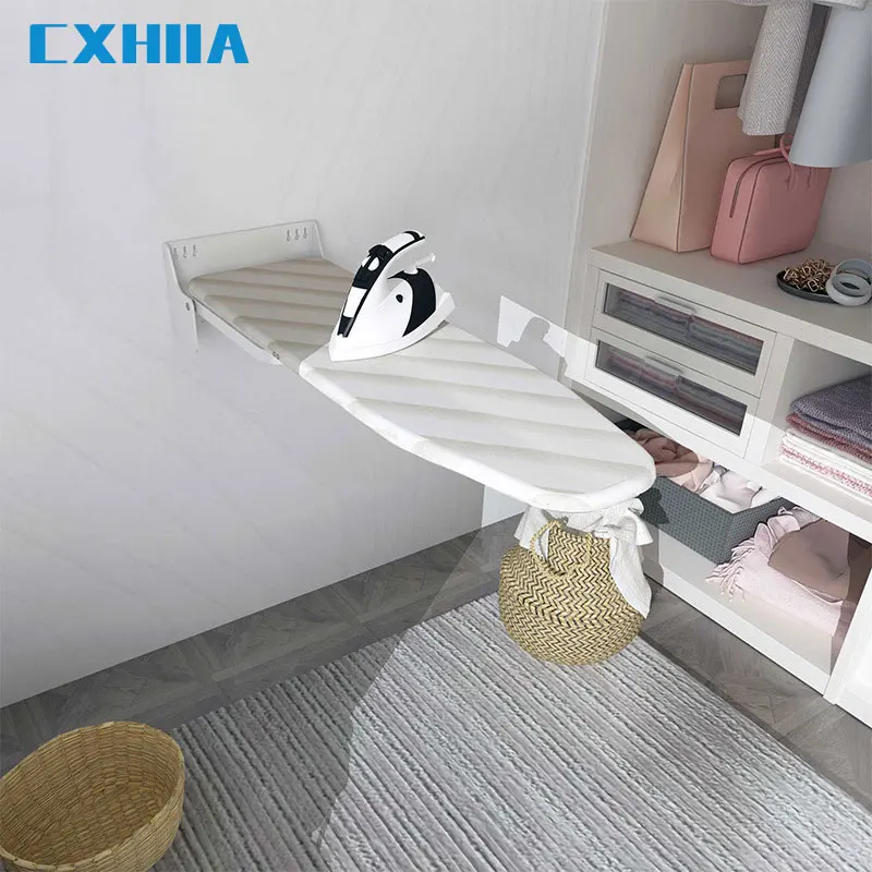 cxhiia home furniture wardrobe kitchen cabinet shelf closet built in lateral pull out drawer mount folding ironing board free global shipping
