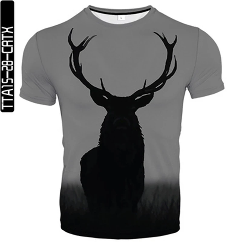 

Spring/Summer new camouflage game console pattern 3D printing short sleeve casual fashion men and women t-shirt trend