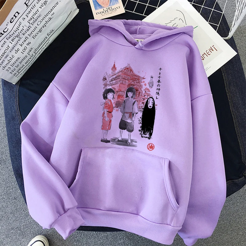 Kawaii Тоторо Studio Ghibli Унесенные призраками толстовки для женщин Ullzang в виде милого