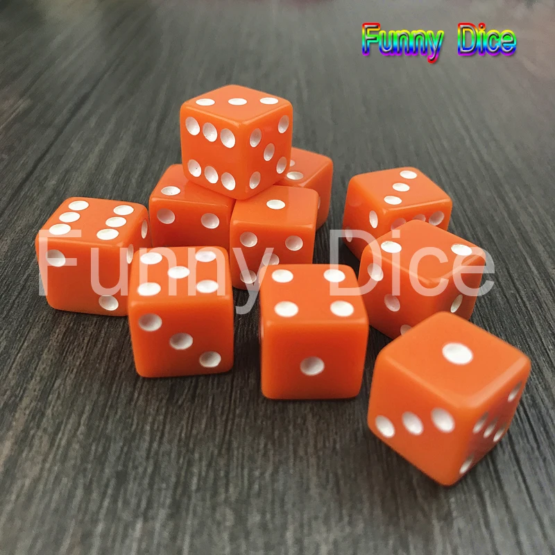 Горячая Распродажа игровой куб кости 14 мм 6 сторон 10 шт./компл. цветные настольные
