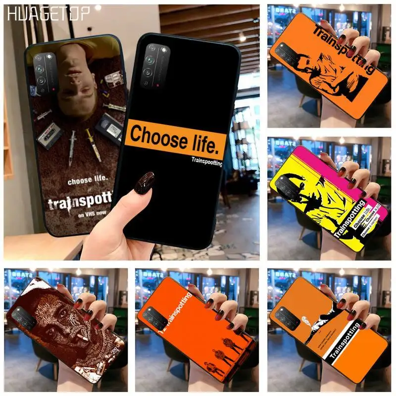 

HUAGETOP Trainspotting Black TPU Soft Phone Case for Huawei Honor 30 20 10 9 8 8x 8c v30 Lite view pro