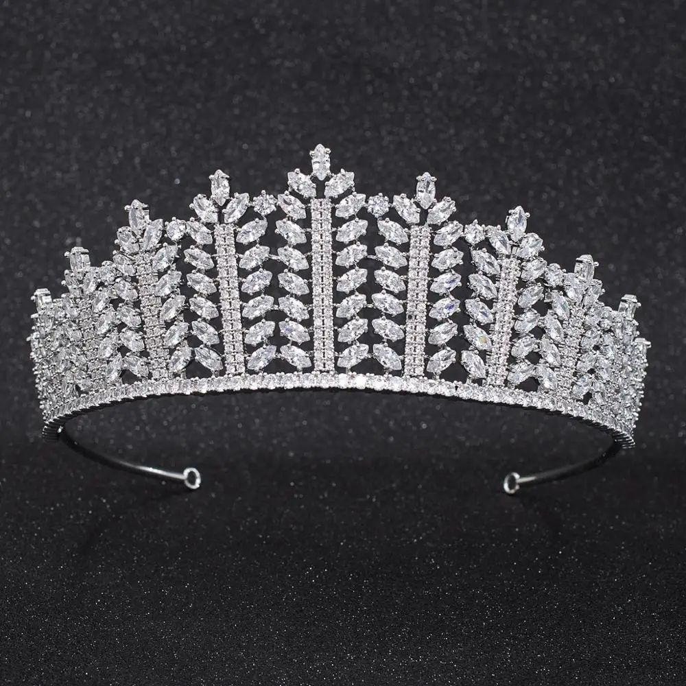 Свадебная тиара с кубическим цирконием корона принцессы для женщин и девушек