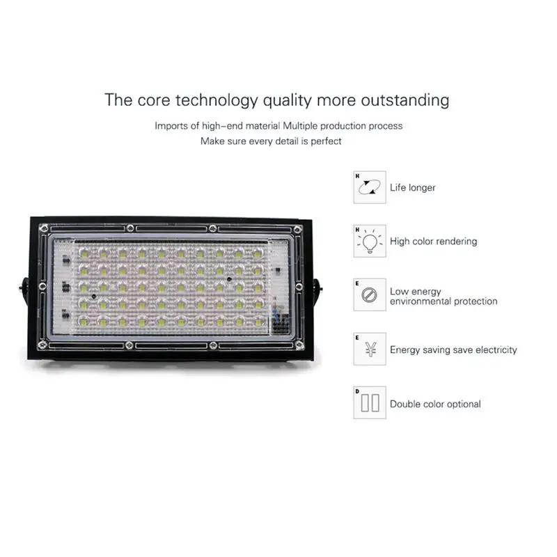Светодиодный прожектор уличный водонепроницаемый степень защиты IP65 50 Вт 220/230/240 В