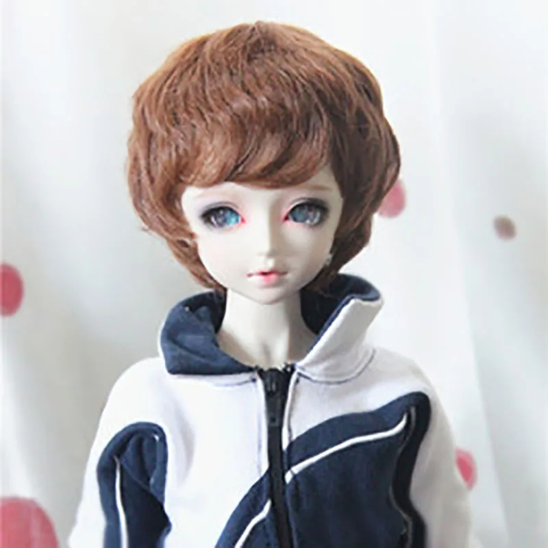 Парик для шарнирной куклы Bybrana кукла унисекс с короткими вьющимися волосами