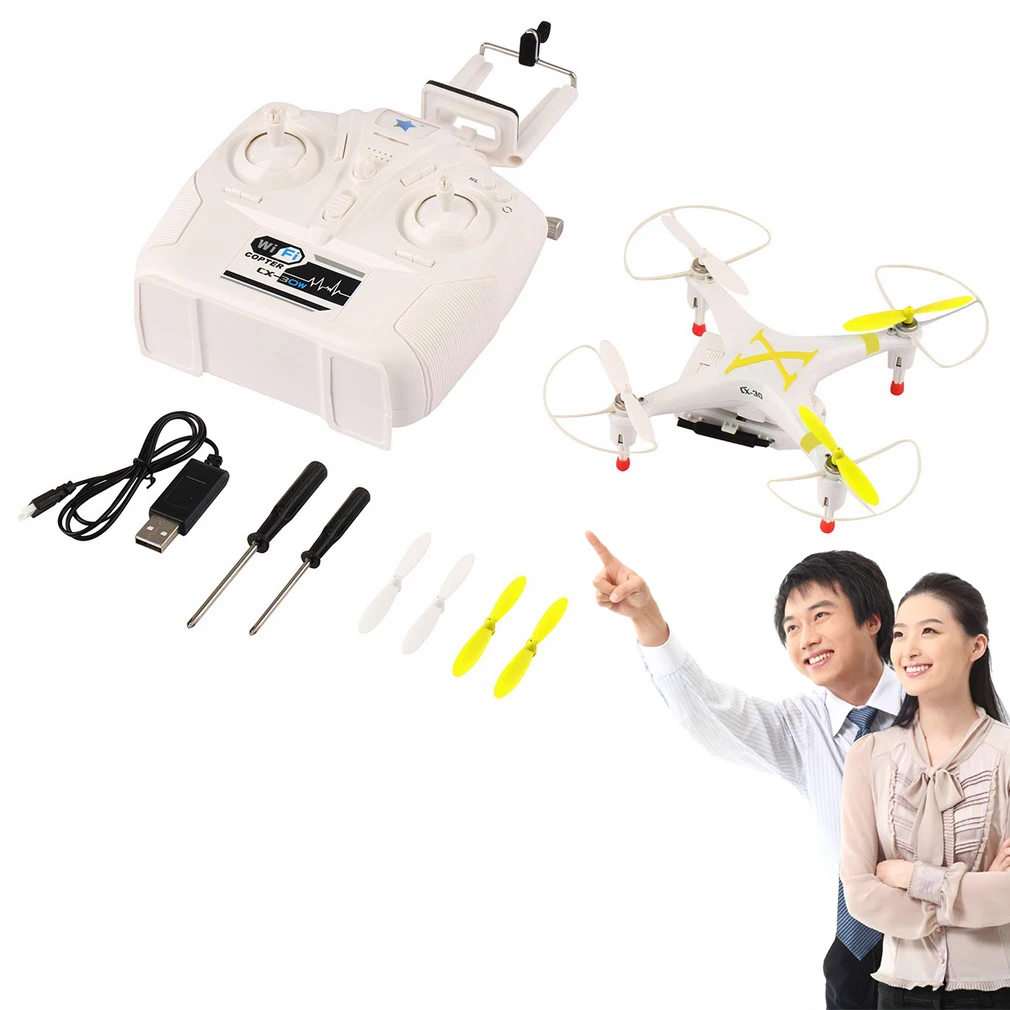 Cheerson CX-30W 2 4 GHz 4CH 6-осевой гироскоп WiFi RC Квадрокоптер FPV 0.3MP HD камера | Электроника