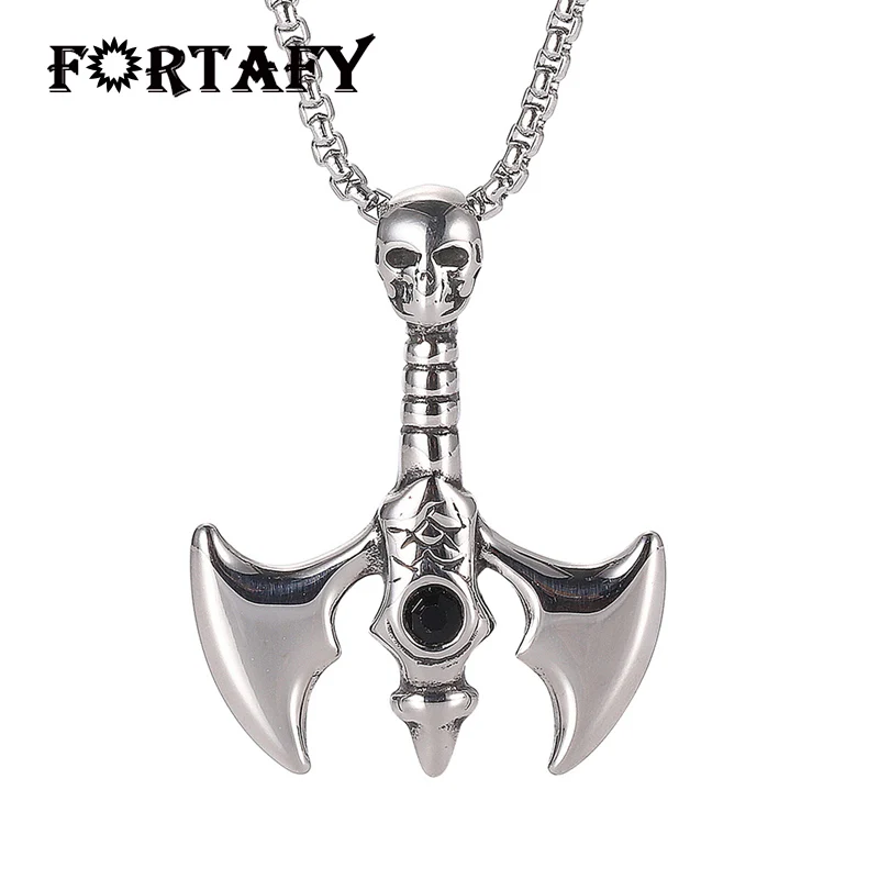 Новинка панк ювелирные изделия колье ожерелье мужские из титановой стали кулон