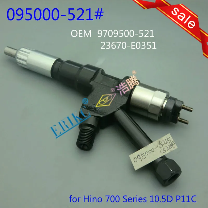 ERIKC 5216 авто двигатель Common Rail Инжектор 095000-5216 дизельное топливо впрыска 23670-E0351 для