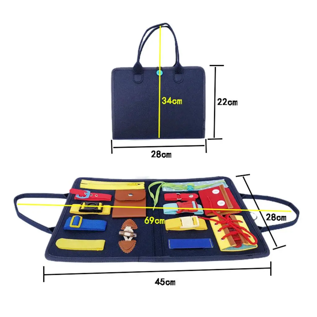 

Busy Board Educational Basic Skills Activity Board for Airplane Travel Age 2-5 Years Old