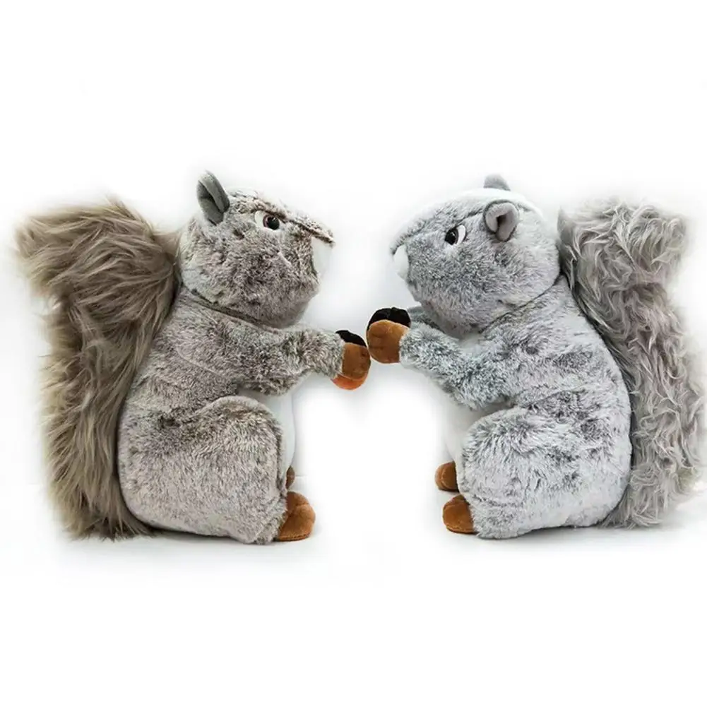 

18/23cm Cute Cartoon Animal Simulation Squirrel Animal Stuffed Doll Soft Fluffy Sofa Couch Decor Toy Children Gift