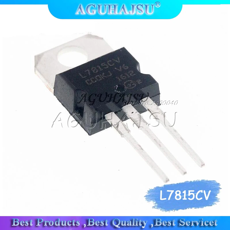 10PCS L7815CV TO220 L7815 TO-220 7815 LM7815 MC7815 stabilivolt voltage-regulator tube New original | Электронные компоненты и