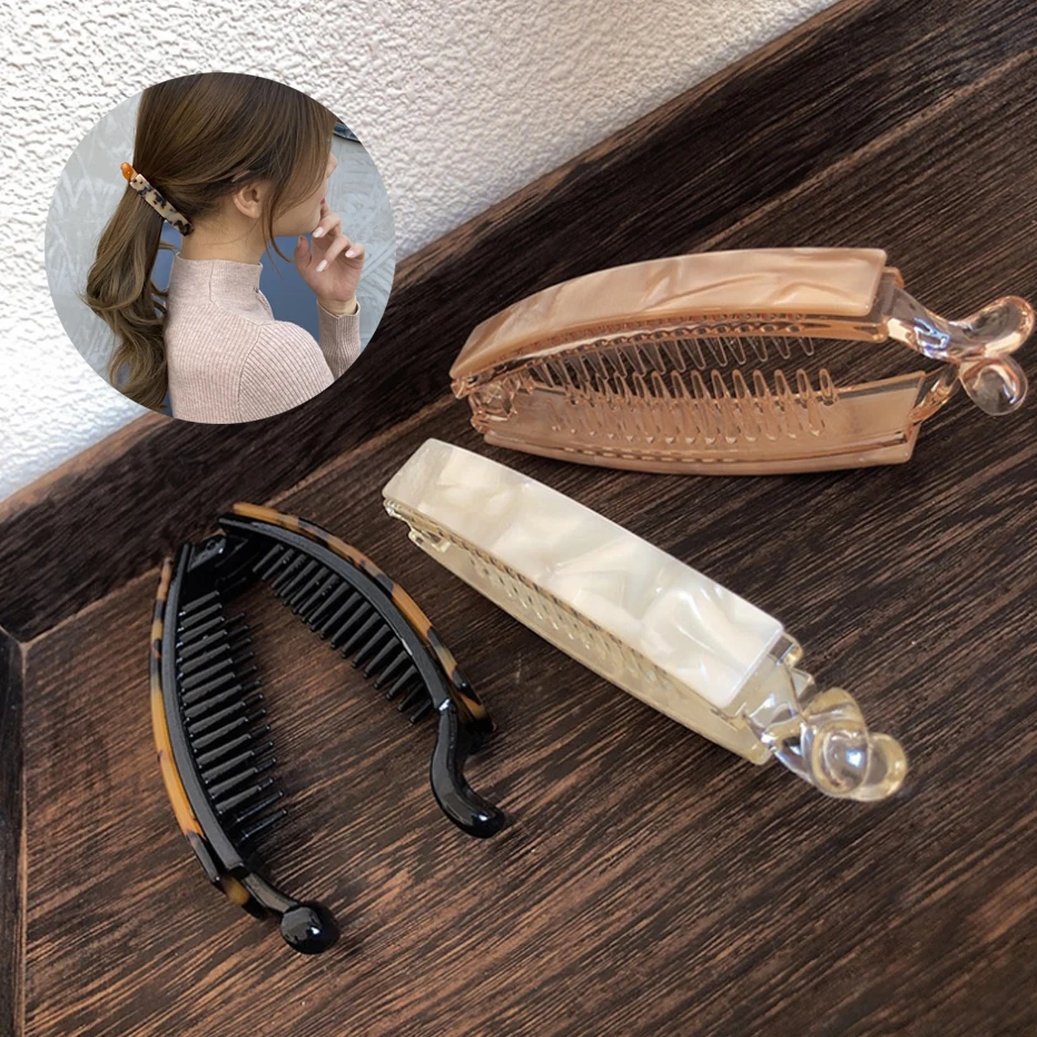 1 предмет Новинка В Корейском стиле банан зажим леопардовой расцветки для