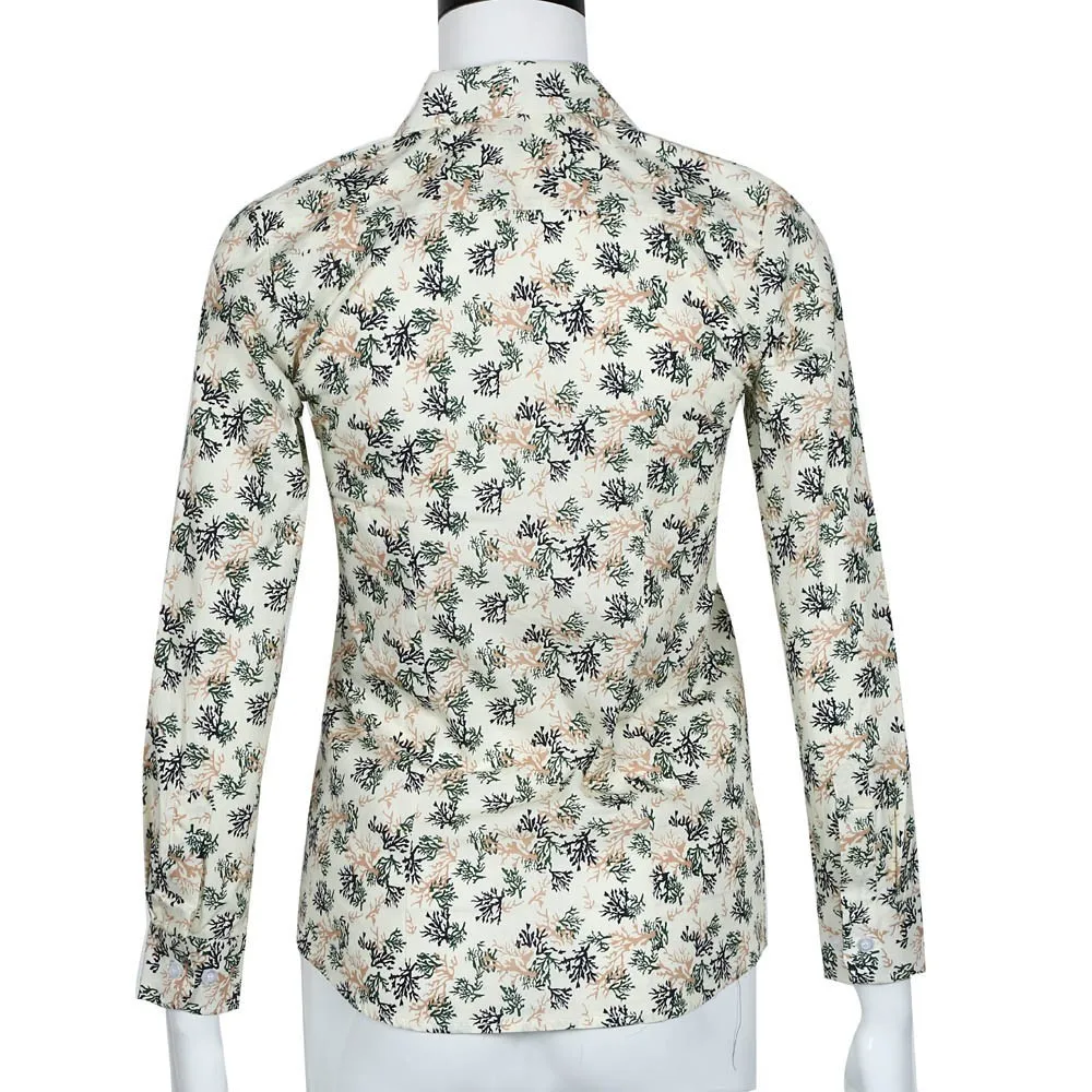 

Women Fashion Trees Print Loose Blouses Vintage Long Sleeve Office Lady Lapel Collar Button-up Female Shirts Blusas Chic Tops