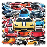 103050pcs cool sports car diary luggage graffiti notebook hand account car decoration waterproof sticker toy wholesale