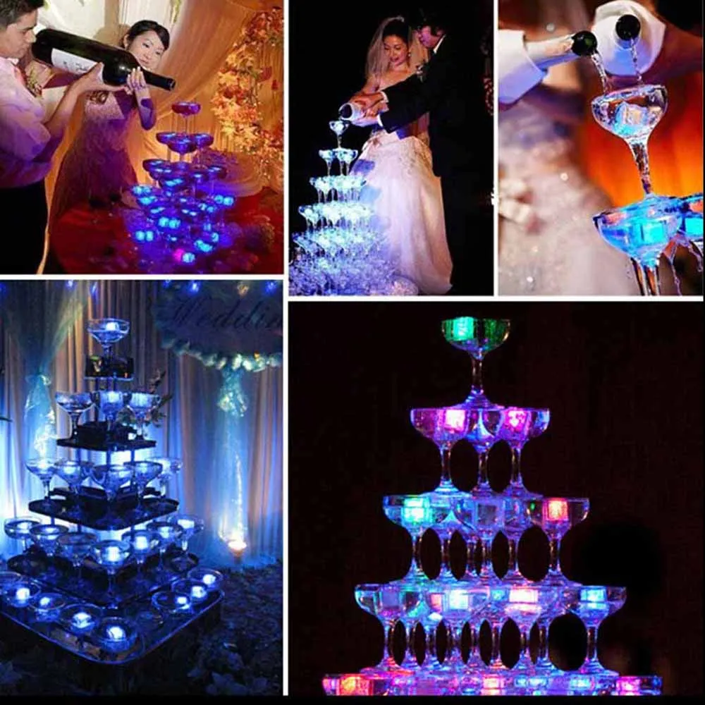 Светодиодный кубик льда светильник разноцветный меняющий Декор жидкий сенсор