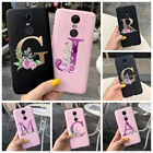 Силиконовый чехол с буквами алфавита для Xiaomi Redmi Note 4X, чехол для Redmi Note 4 глобальная версия, чехлы для телефонов Redmi Note 4X, чехлы с цветами