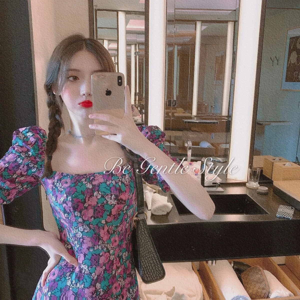 Платье в стиле ретро с квадратным вырезом для женщин летнее Легкое приталенное