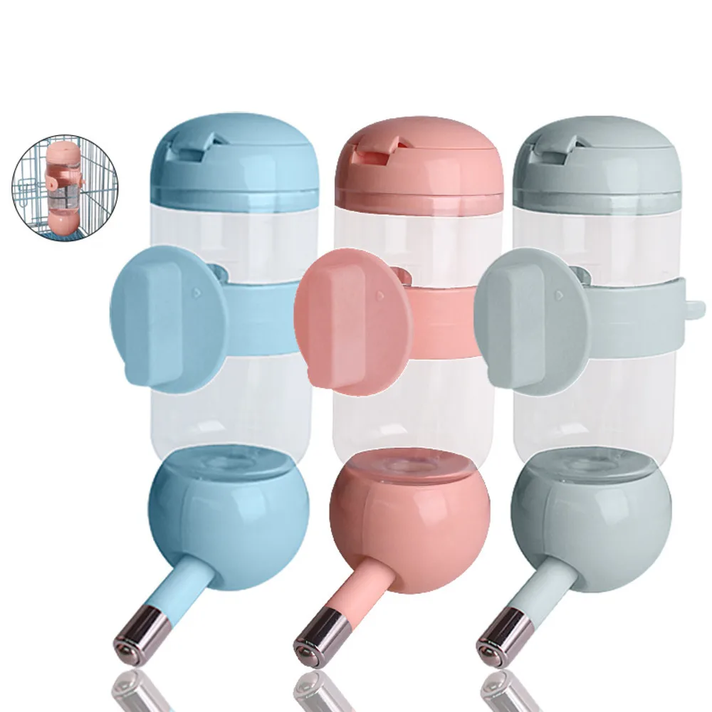 

350ML Pet Drinking Fountains Creative Cage Hanging Water Bowl For Dogs Auto Cat Drinking Cup Pet Water Feeder Portable Dispenser