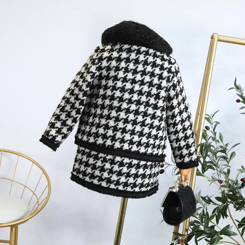 Набор ароматов для девочек Осень-зима 2019 Новое Модное детское пальто короткая